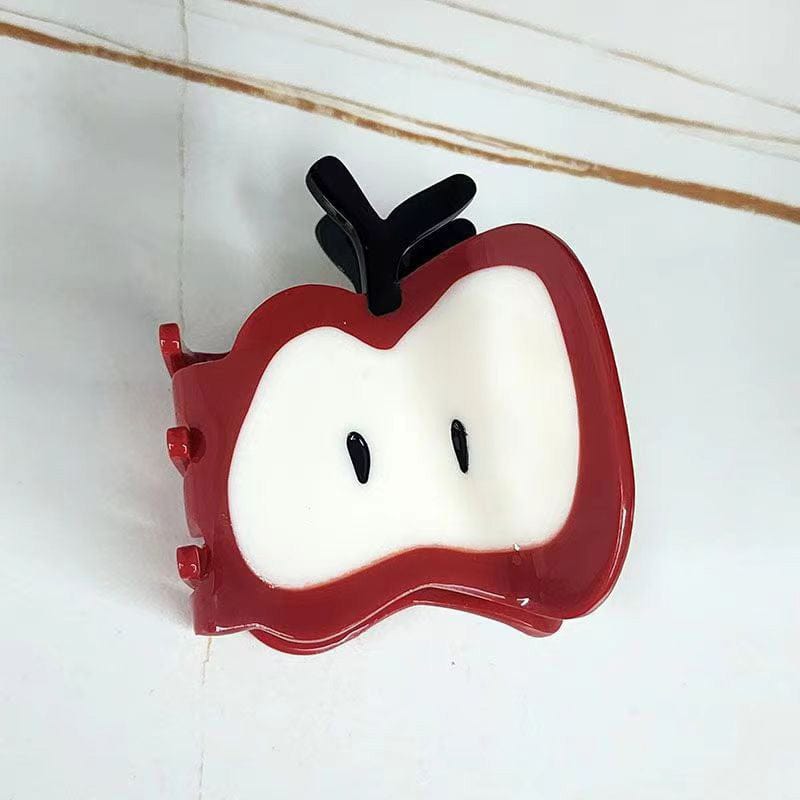 Small red apple  Hair Claw | NueShiny