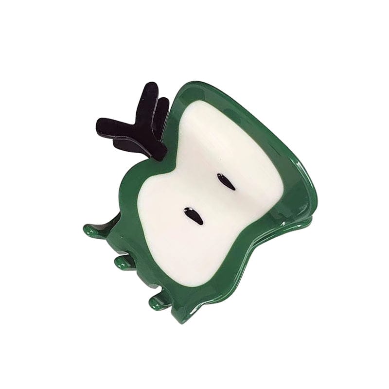 Small green apple  Hair Claw | NueShiny