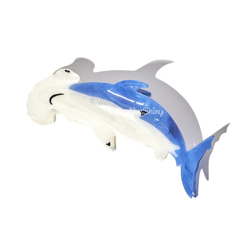 Jumbo Blue Hammerhead Shark Hair Claw | NueShiny