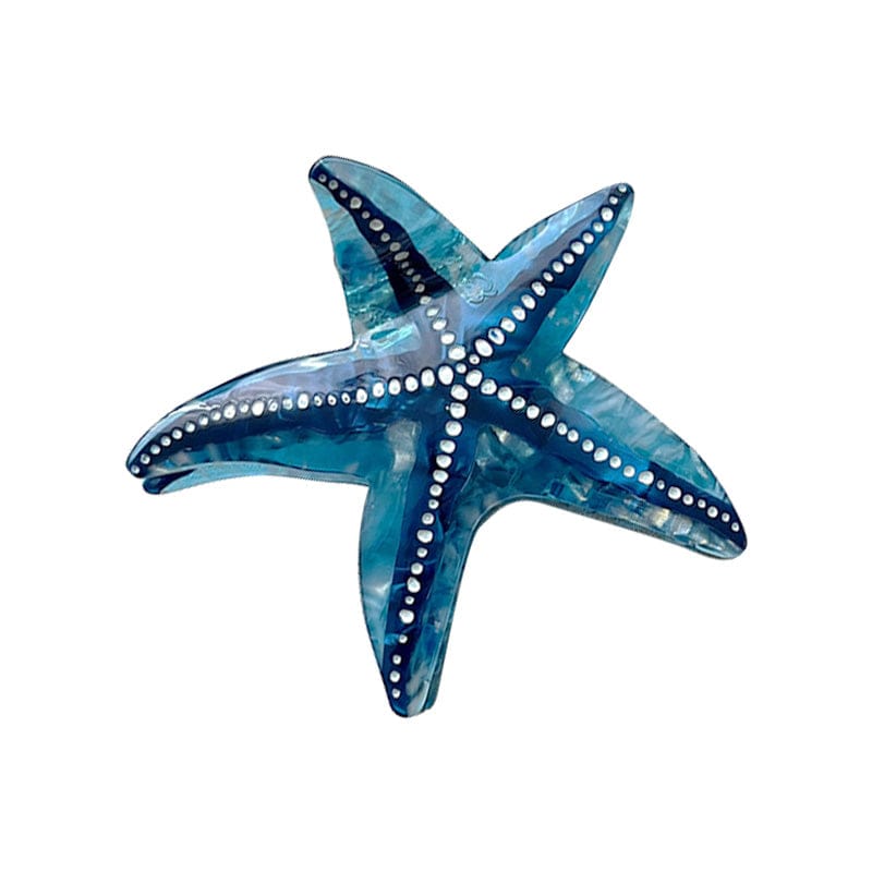 Medium  Blue Starfish Hair Claw | NueShiny