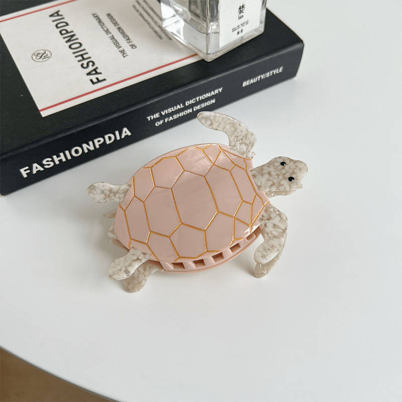 Medium  Pink turtle Hair Claw | NueShiny