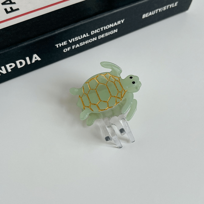 Mini Green Turtle Hair Clip | NueShiny