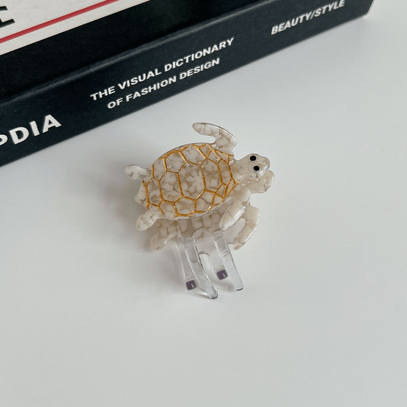 Small Pink Turtle Hair Clip | NueShiny