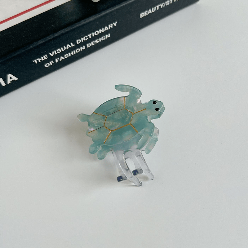 Small Light Blue Turtle Hair Clip | NueShiny