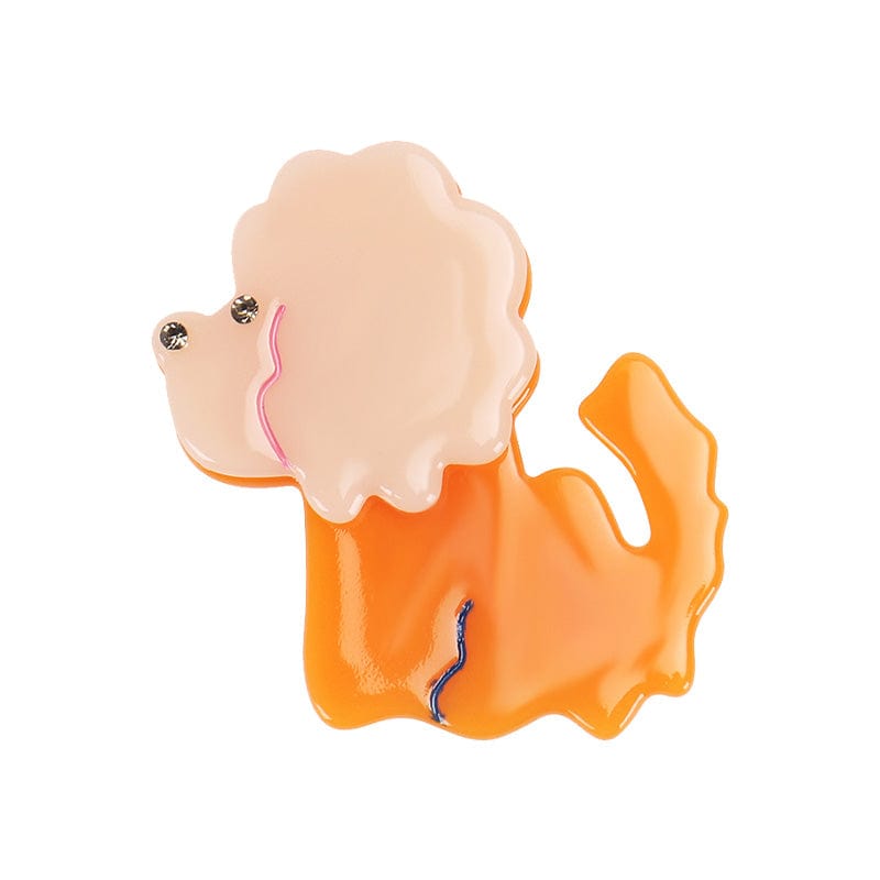 Small  Orange Dog Hair Clip | NueShiny