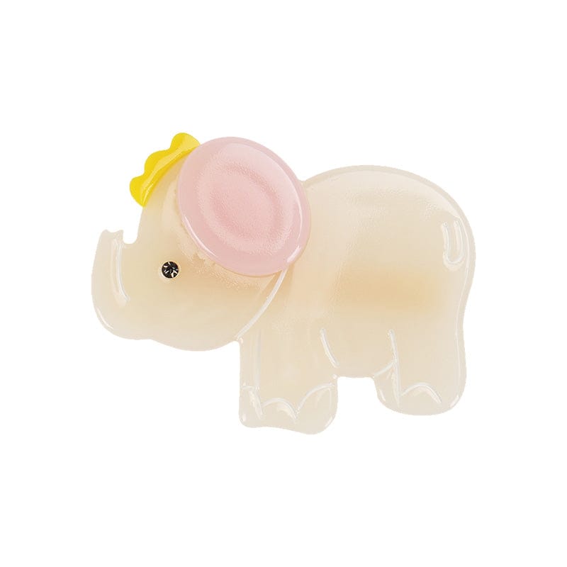 Small  White Elephant Hair Clip | NueShiny