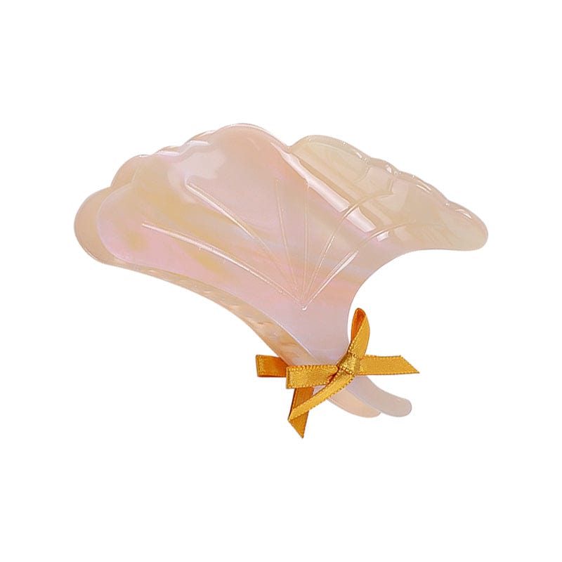 Medium  Light Pink Champagne Bow Hairpin | NueShiny