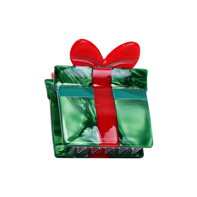 Mini Green Gift Box Hairpin | NueShiny