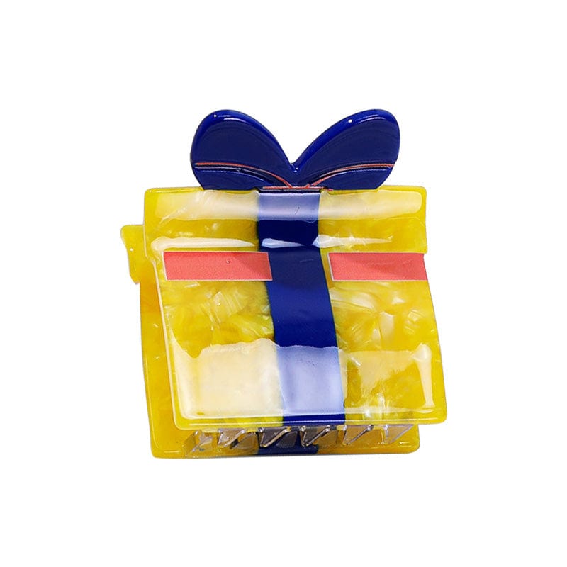 Mini Yellow Gift Box Hairpin | NueShiny