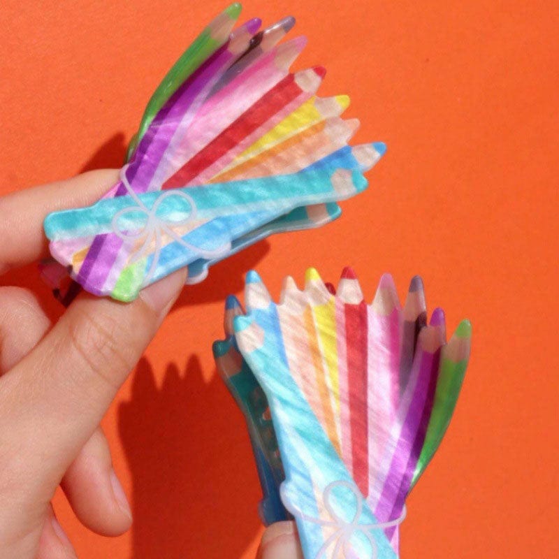 Medium Colorful Paintbrush Clip
 | NueShiny