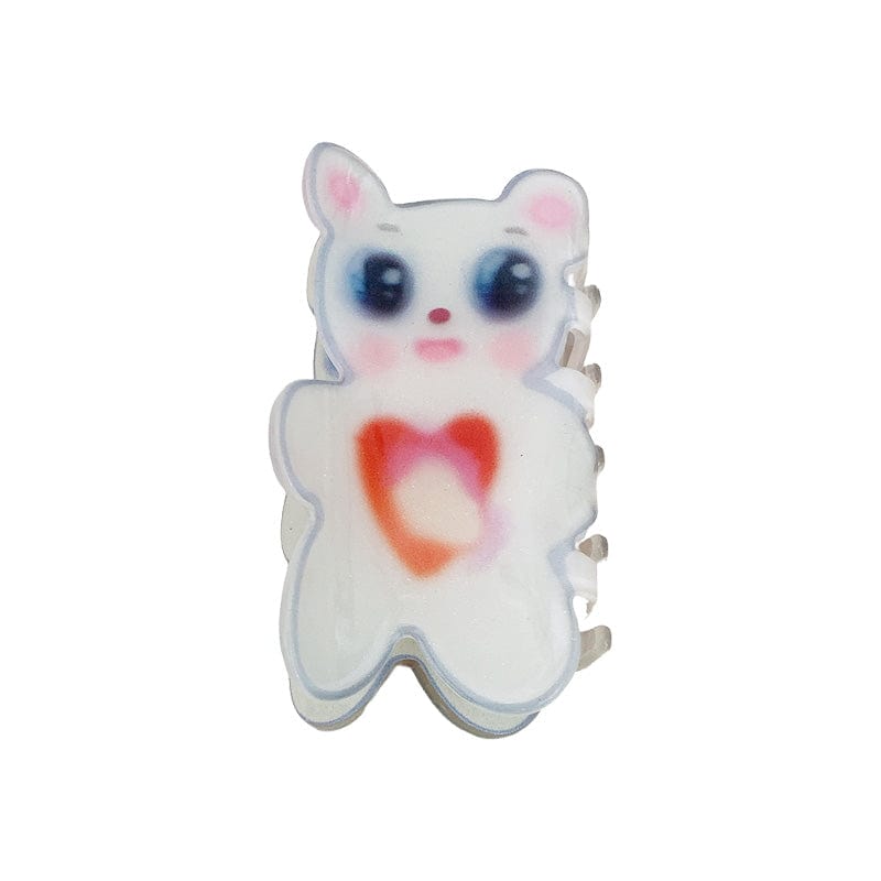 Medium  White Bear Hair Clip
 | NueShiny