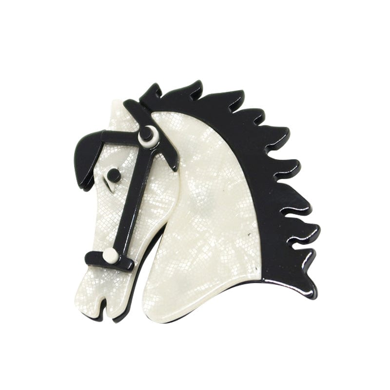 White Horse Brooch | NueShiny