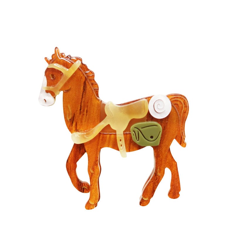 Erstwilder Giddy Up Horse brooch | NueShiny