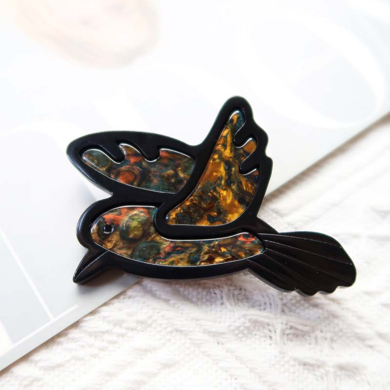 Black Bird Brooch | NueShiny