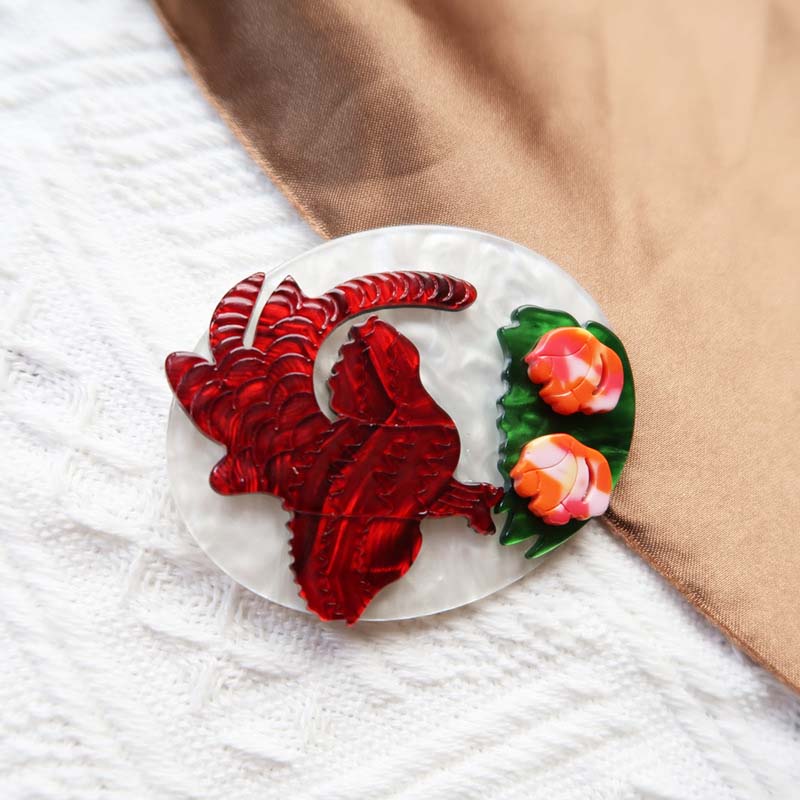 Cartoon Phoenix Brooch | NueShiny