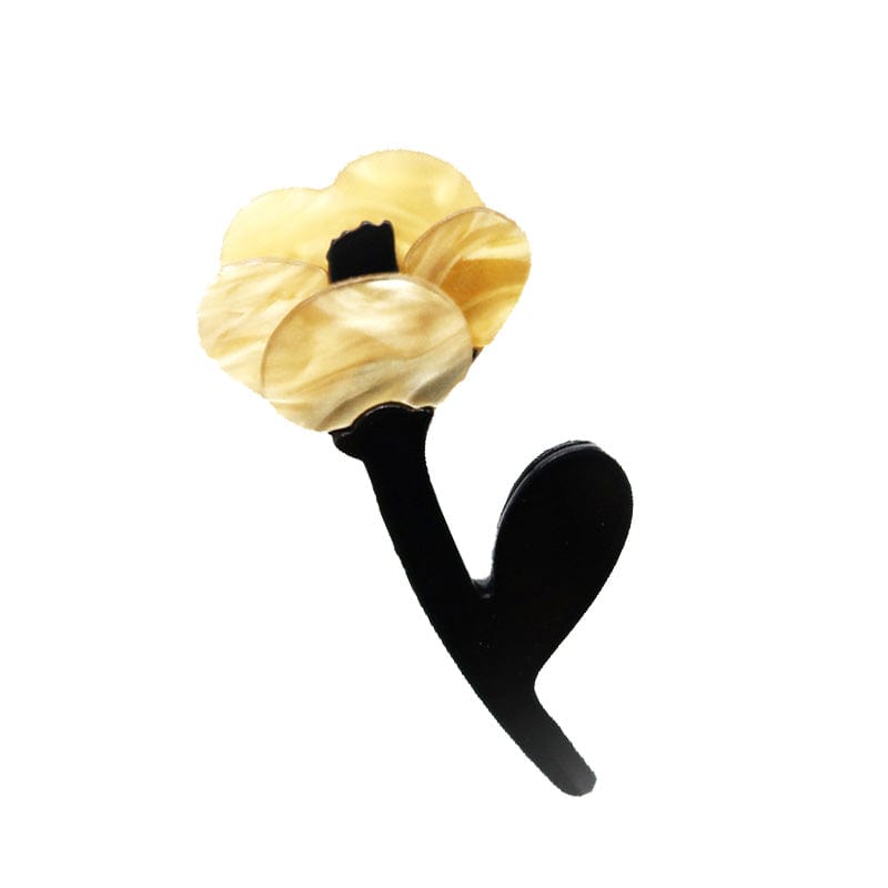 Small yellow flower brooch | NueShiny