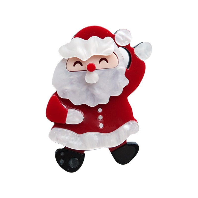 Cartoon cute Santa Claus brooch | NueShiny