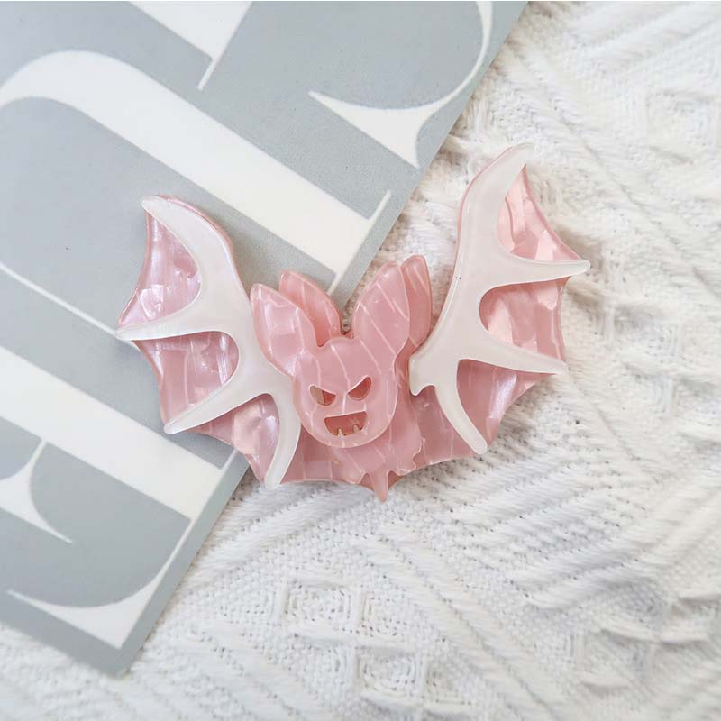 Pink New Halloween Bat Brooch | NueShiny