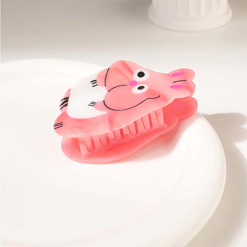 Medium Cartoon cute pink fat mouse hair claw | NueShiny