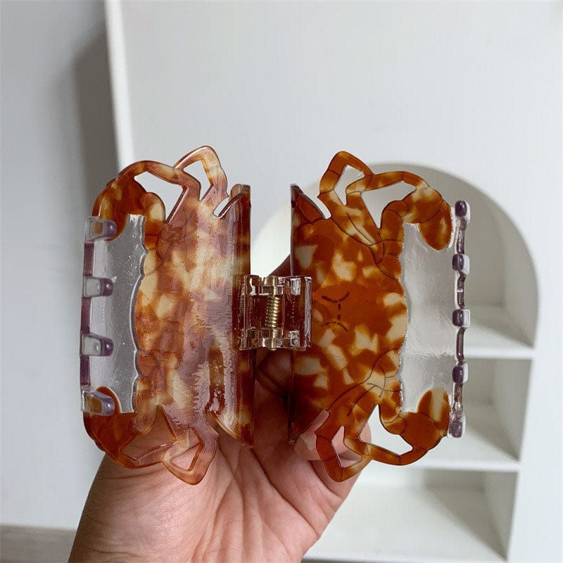 Medium Caramel Crab Hair Claw | NueShiny