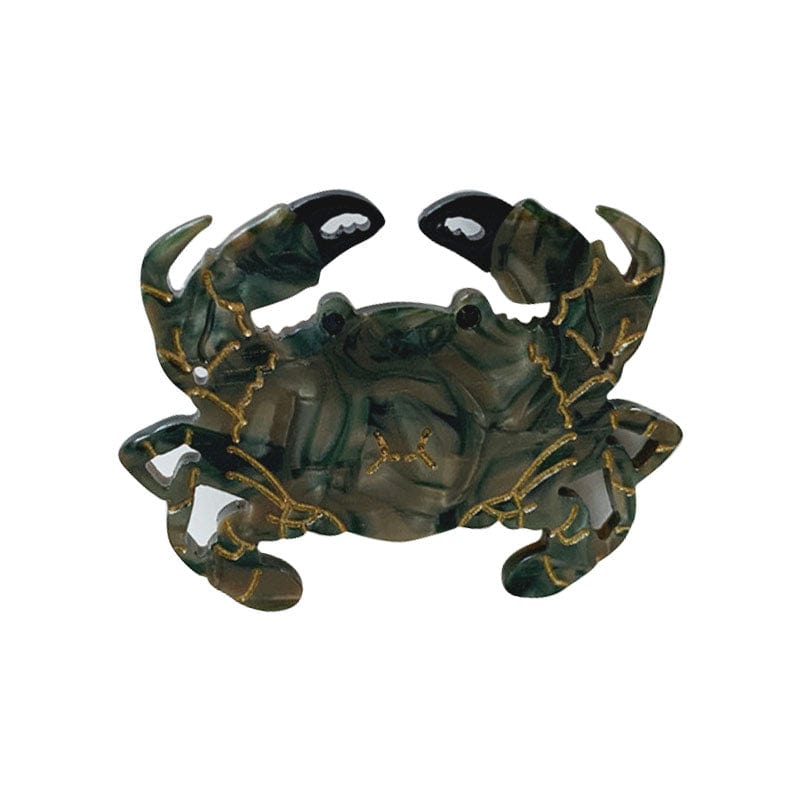 Mini Blue Grey Crab Side Clip | NueShiny