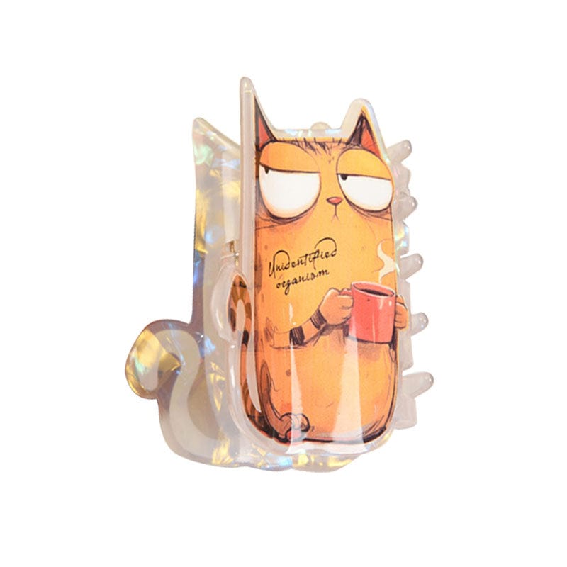 Medium  Cat Drinking Water Hair Claw | NueShiny