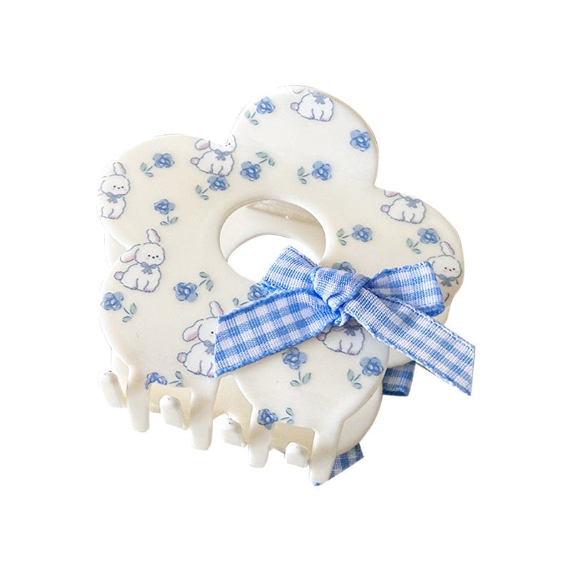 Medium Blue Flower  Hair Claw | NueShiny