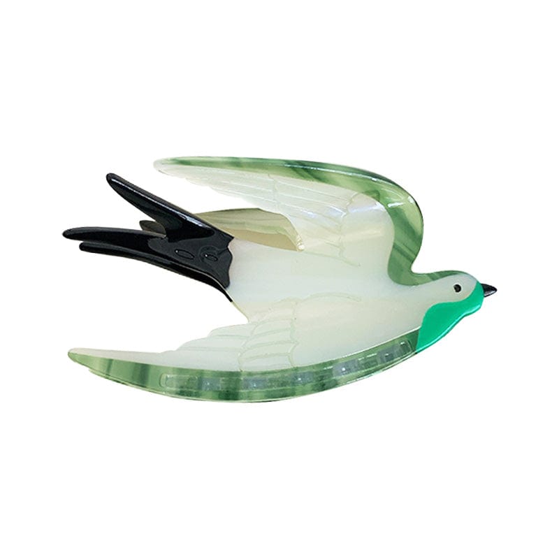 Medium  Green Swallow Hair Claw | NueShiny