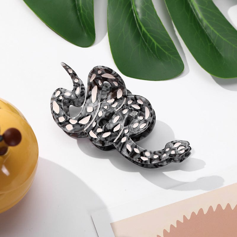 Medium  Cartoon Cute Black Snake Hair Claw | NueShiny