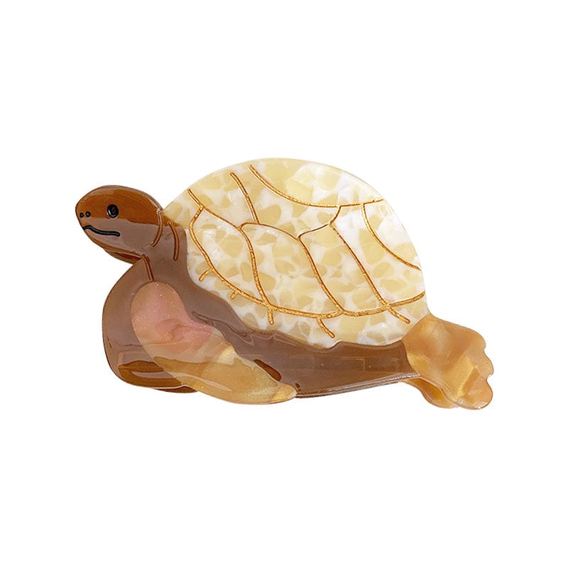 Medium Cartoon Cute Brown Turtle Hair Claw | NueShiny