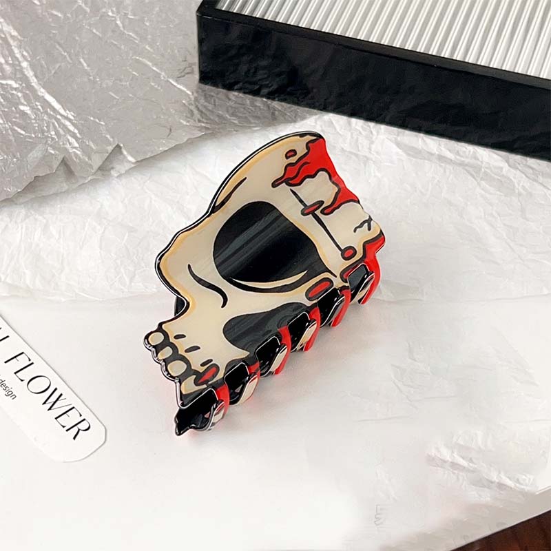 Medium  Single-sided Skull Hair Claw | NueShiny