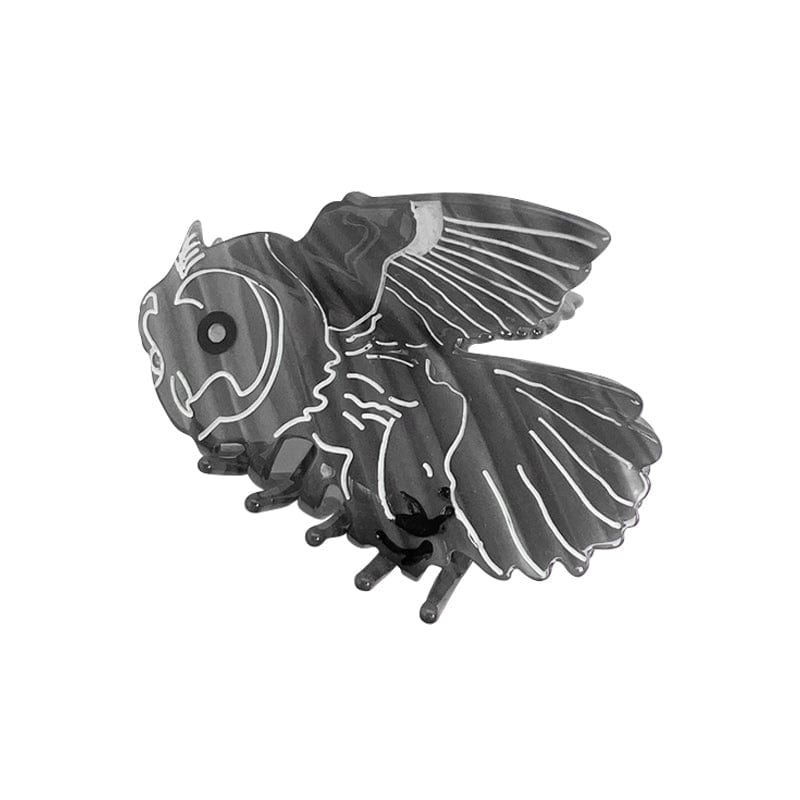 Medium  Abstract Wind Owl Hair Claw | NueShiny