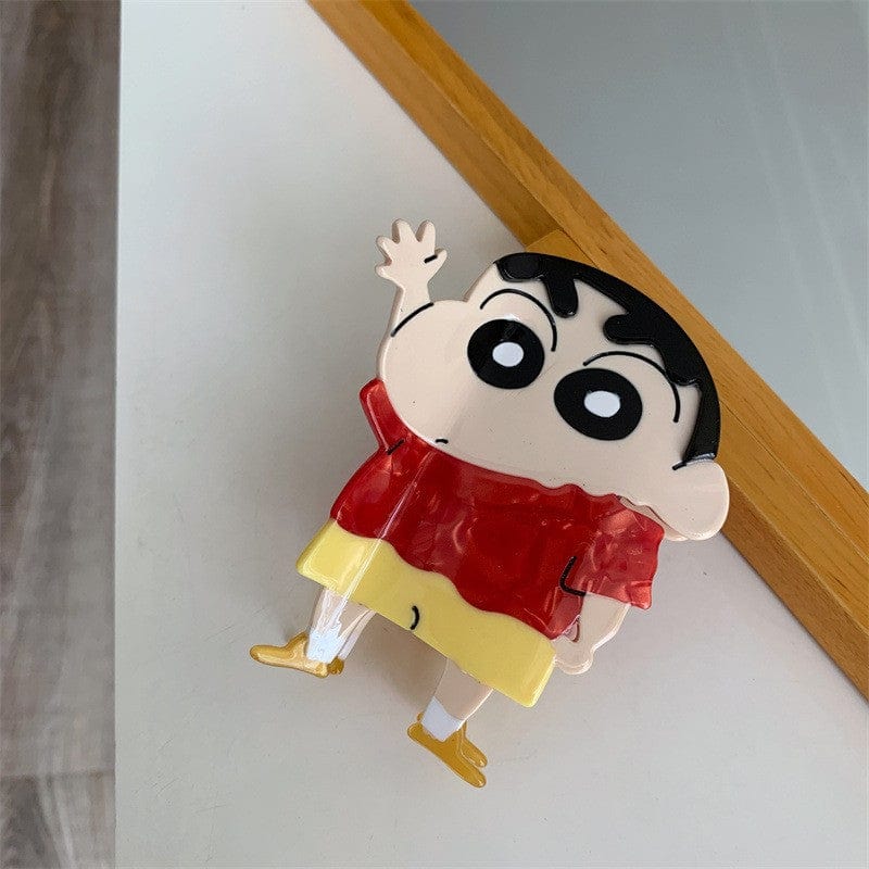 Medium Red Crayon Shin-chan Hair Claw | NueShiny