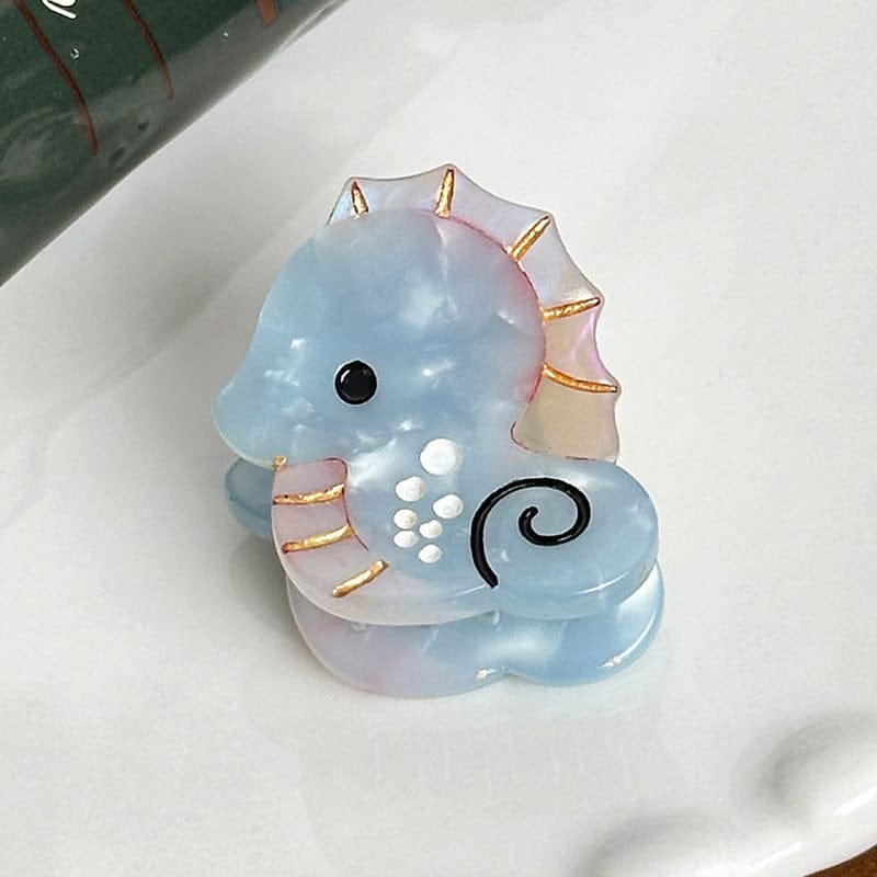 Mini  Healing Vibes Seahorse Hair Claw | Nueshiny