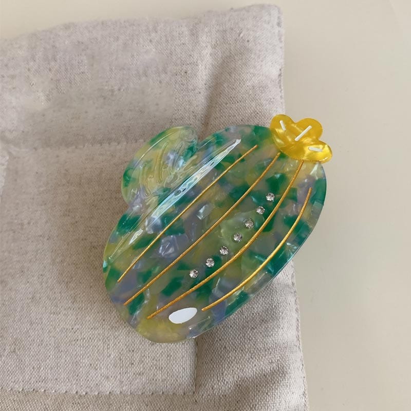 Medium Healing Vibes Cactus Hair Claw  | Nueshiny