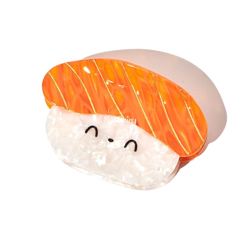 Medium  Smiling - Salmon Sushi Hair Claw | NueShiny