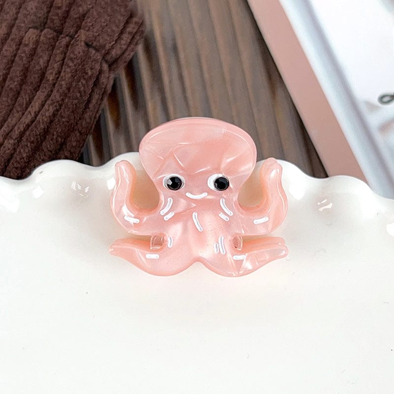 Mini Nude Pink Octopus Hair Claw | NueShiny