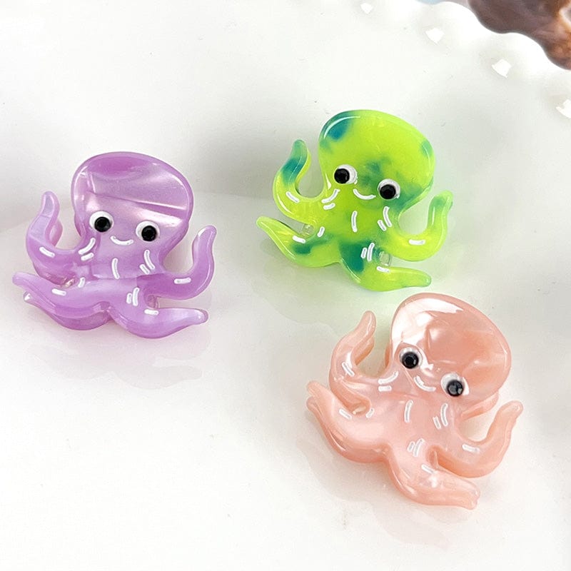 Mini Nude Pink Octopus Hair Claw | NueShiny