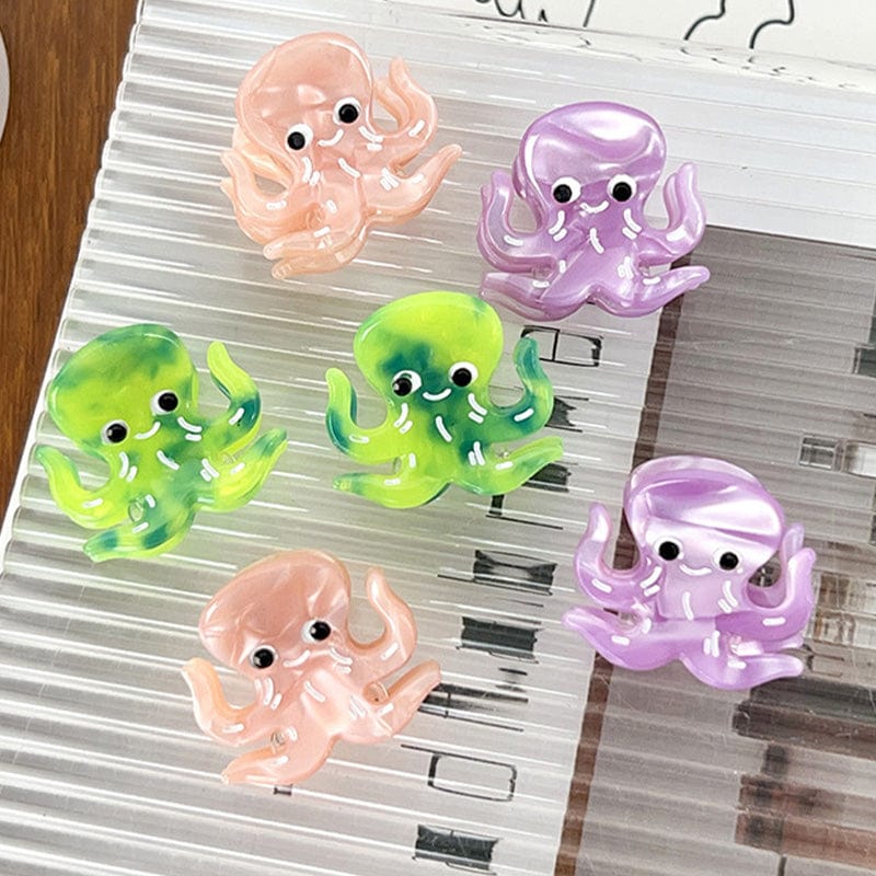 Mini Nude Pink Octopus Hair Claw | NueShiny