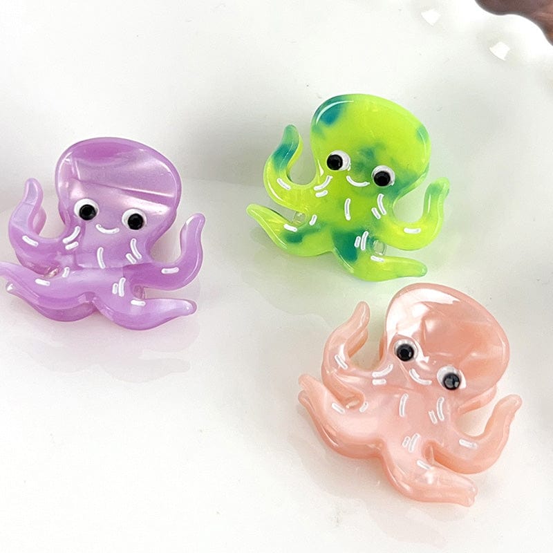 Mini Purple Octopus Hair Claw | NueShiny