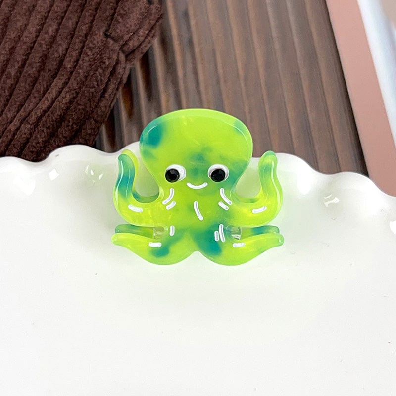 Mini Green Octopus Hair Claw | NueShiny