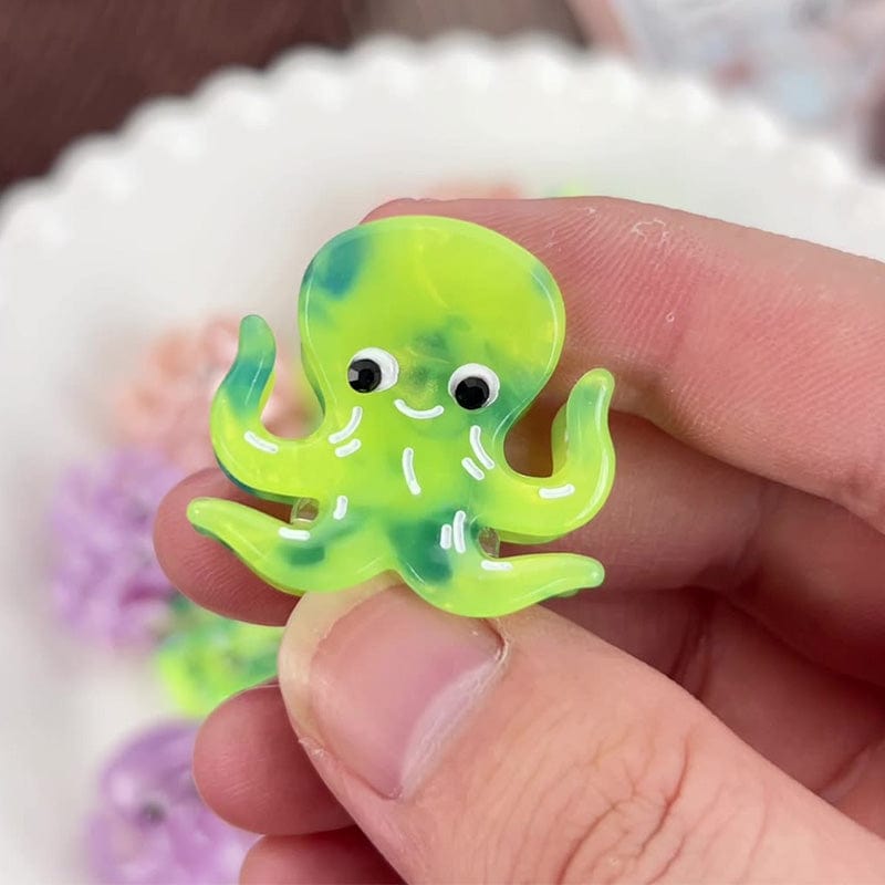 Mini Green Octopus Hair Claw | NueShiny