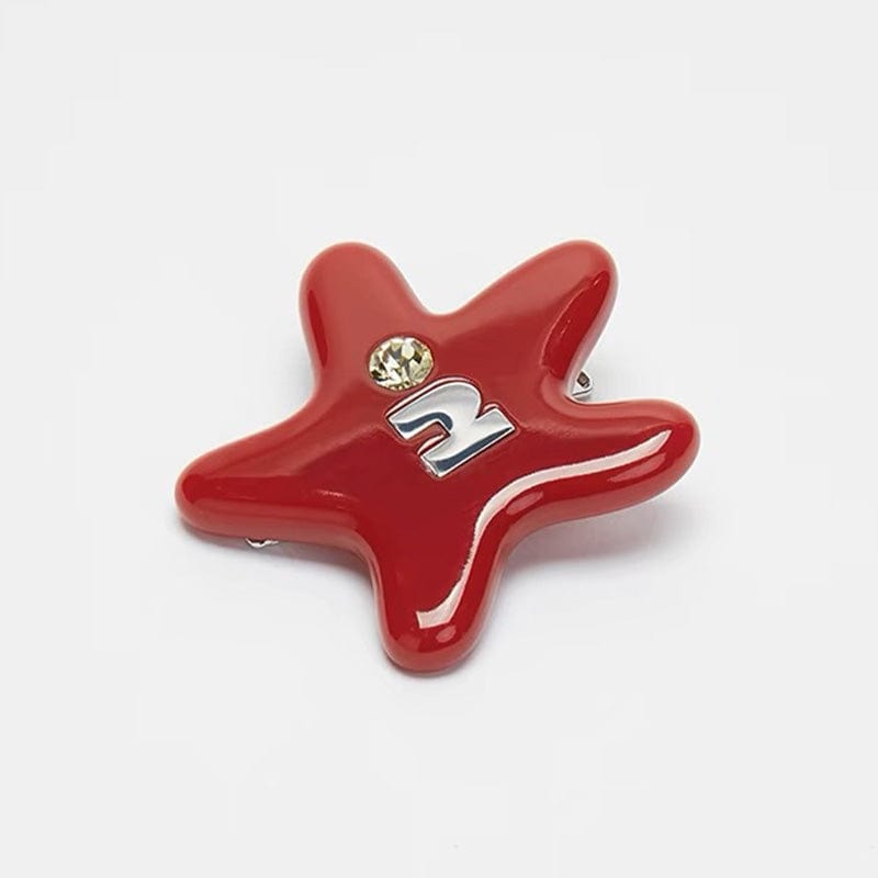 Mini Tomato Red Starfish Side Clip | NueShiny