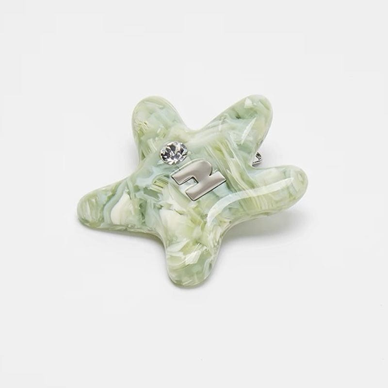 Mini Matcha Cream Starfish Side Clip | NueShiny