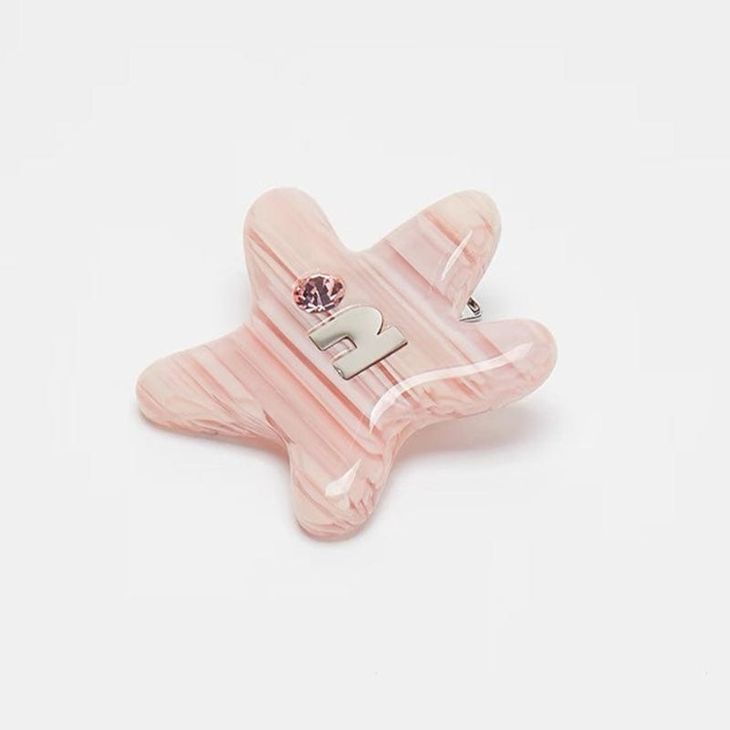 Mini Creamy Pink Starfish Side Clip | NueShiny