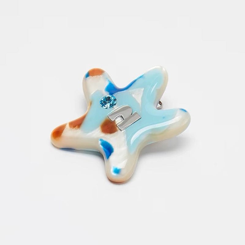 Mini Colorful Wave Board Starfish Side Clip | NueShiny