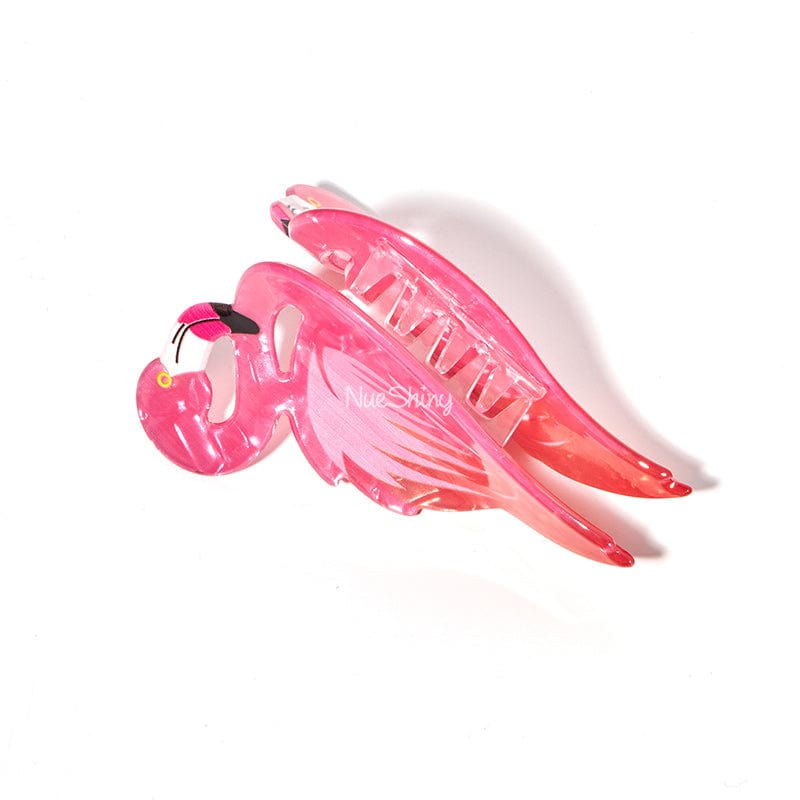 Medium  Pink-Flamingo Hair Claw | NueShiny