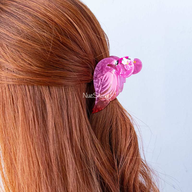 Medium  Pink-Flamingo Hair Claw | NueShiny