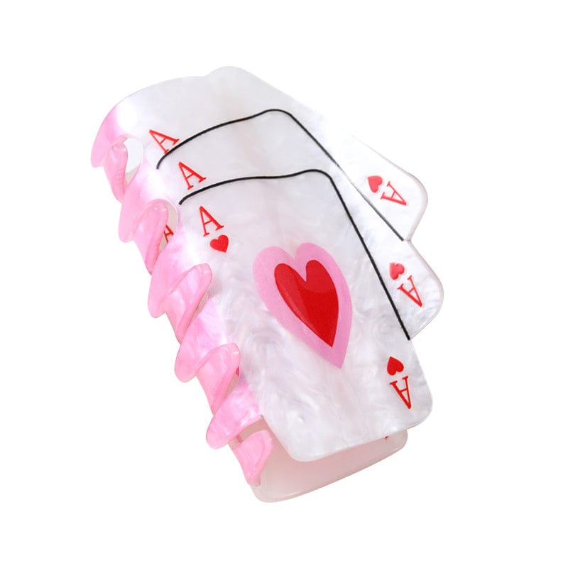 Medium  Ace Of Hearts Hair Claw | NueShiny