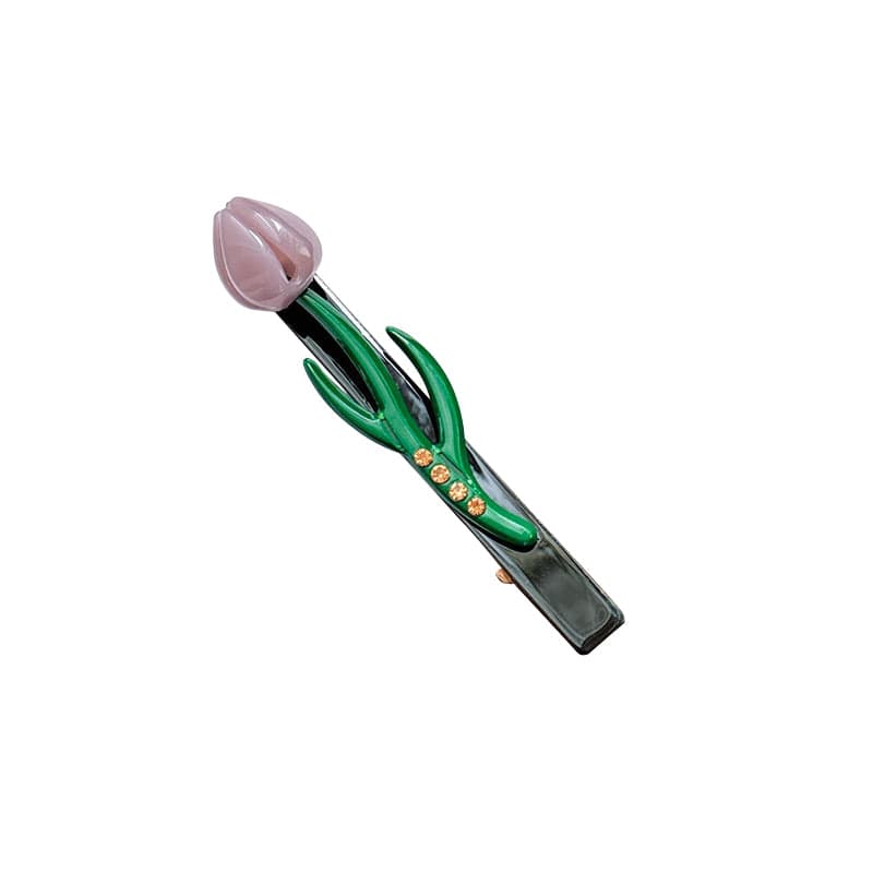 Medium  Grey Tulip Side Clip | NueShiny